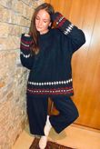 Moorland FairIsle Knit Navy